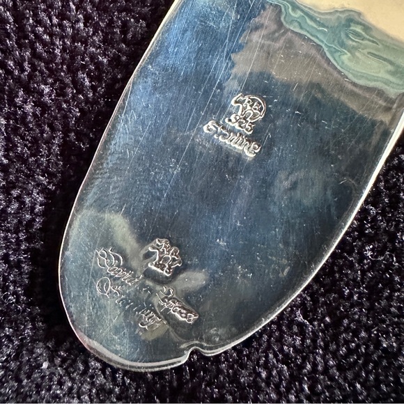 Sterling silver feather with turquoise accents by Desert Rose Trading - Picture 4 of 7